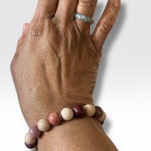 Mookaite Crystal Beaded 11mmBracelet